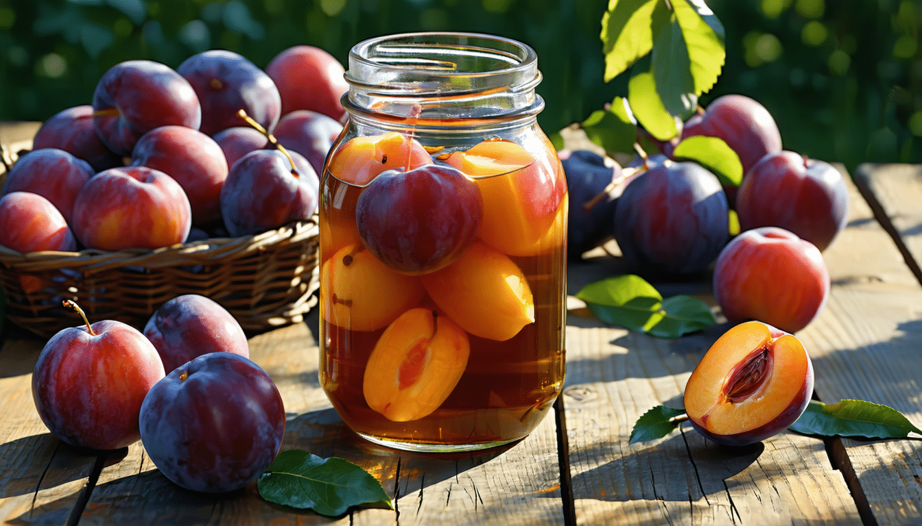 découvrez comment préparer facilement des prunes au sirop maison avec cette recette simple. parfait pour conserver vos fruits et profiter de leur saveur toute l'année !
