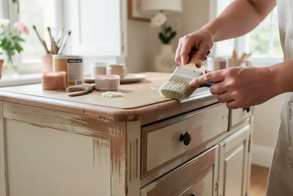 Comment peindre une commode en bois, étape par étape