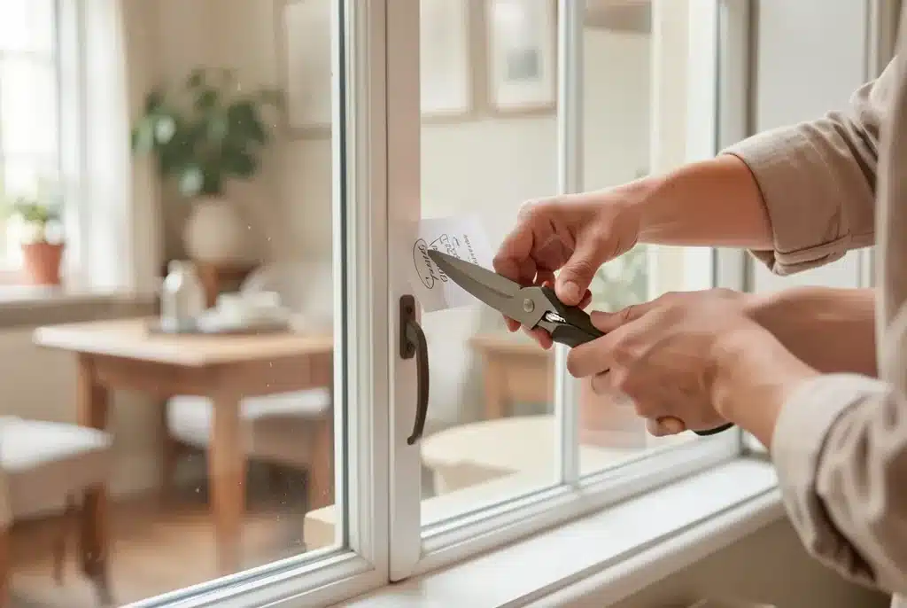Comment enlever une étiquette sur une vitre pas à pas