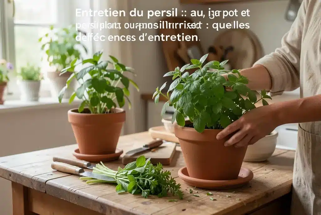 Persil plat ou persil frisé : quelles différences d'entretien
